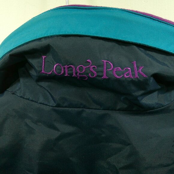 Vintage Columbia Retro Ski Jacket - Longs Peak Size M | Navy Purple Teal - Picture 9 of 12